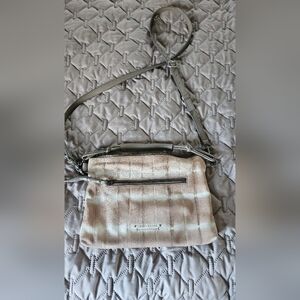 Lucky Brand Beige and Cream Crossbody Bag